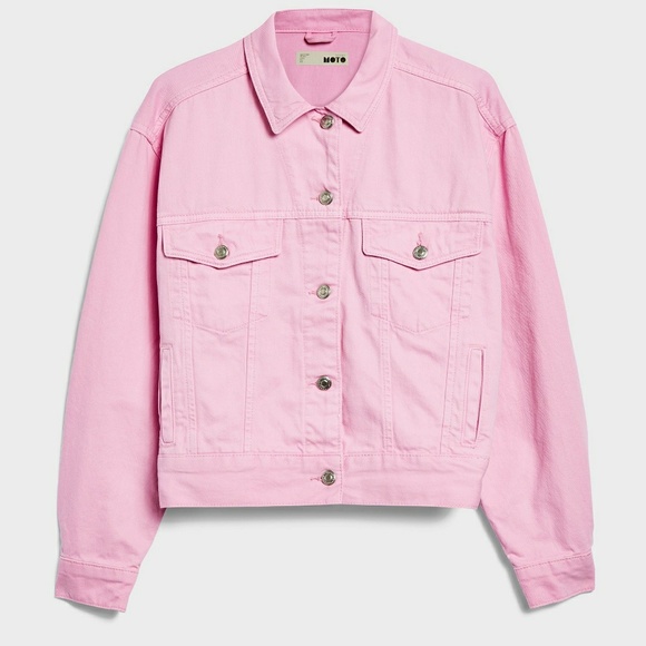 pink jean jackets